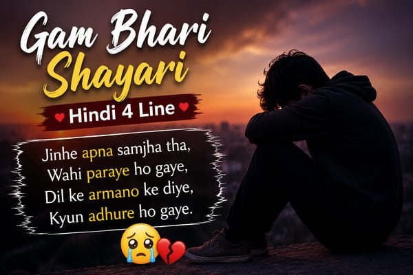 gam bhari shayari hindi